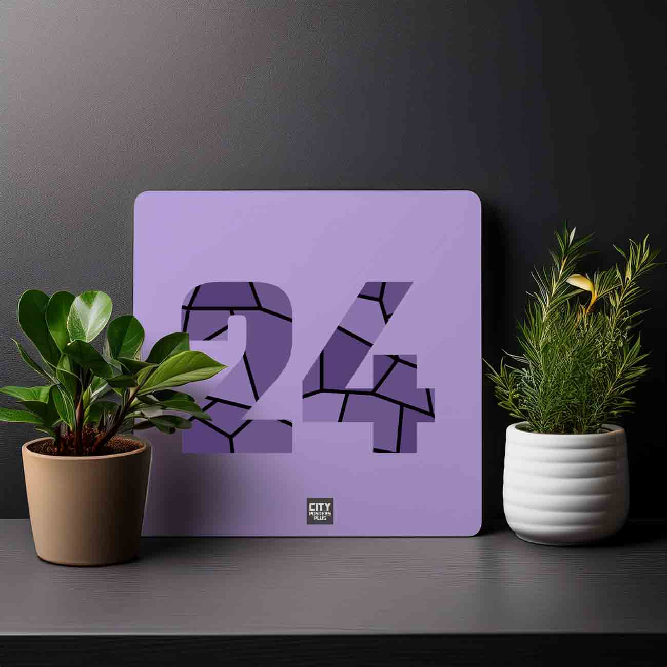 24 Number Mousepad (Iris Lavender)