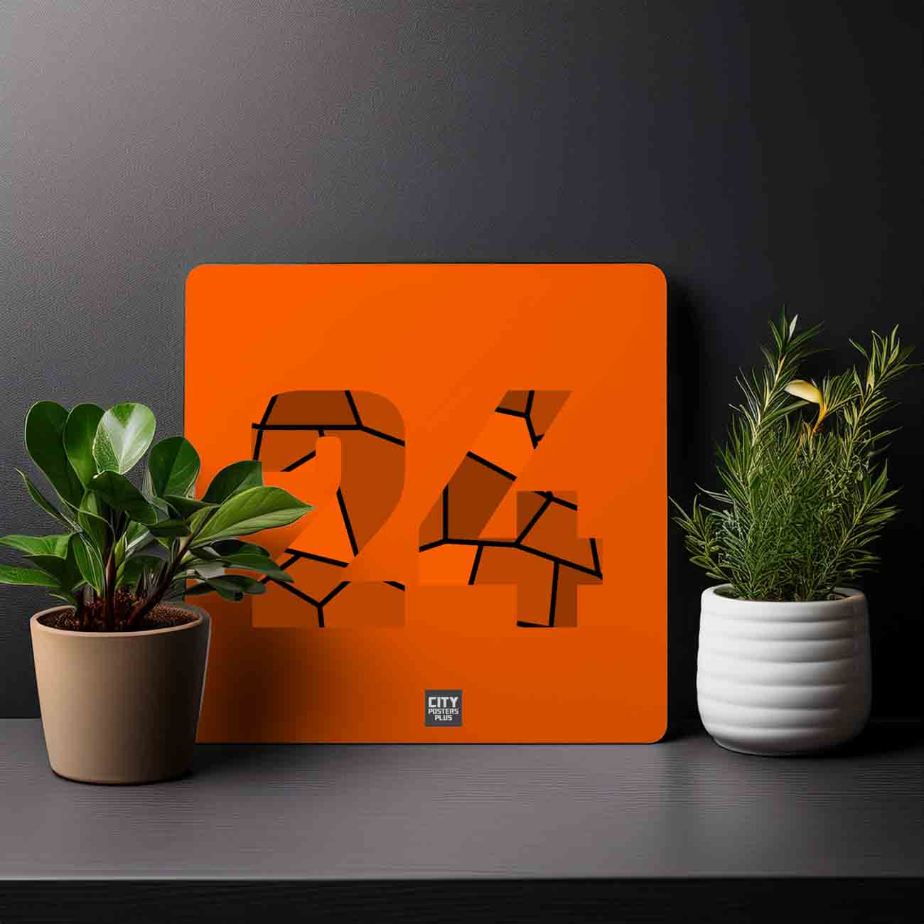 24 Number Mousepad (Orange)