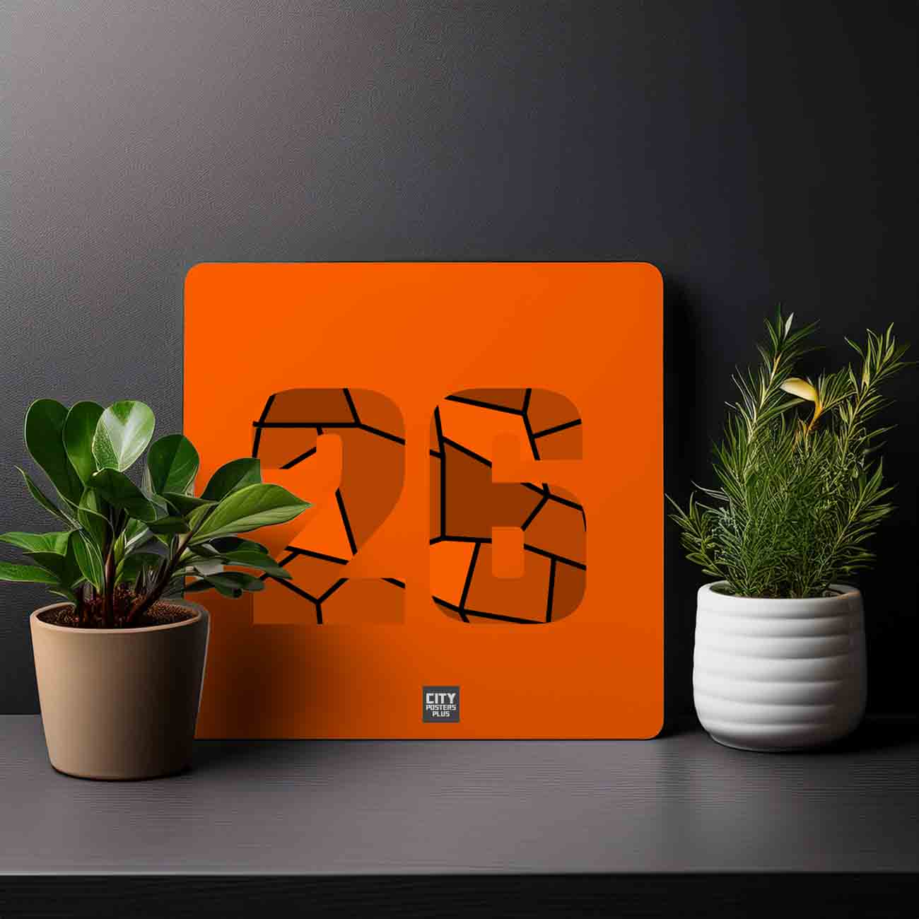 26 Number Mousepad (Orange)