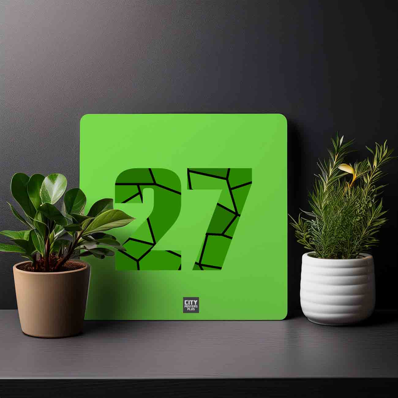 27 Number Mousepad (Liril Green)