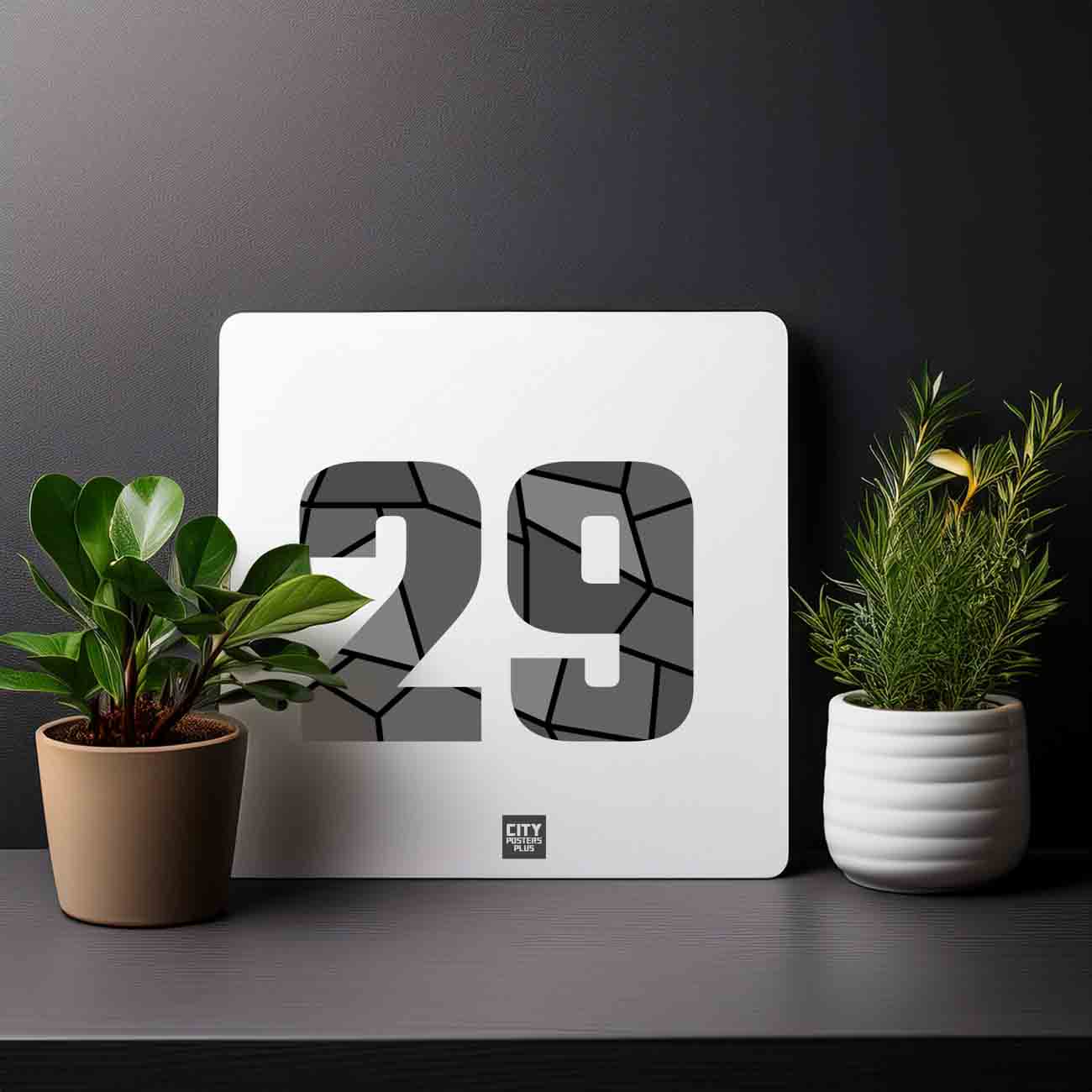 29 Number Mousepad (White)