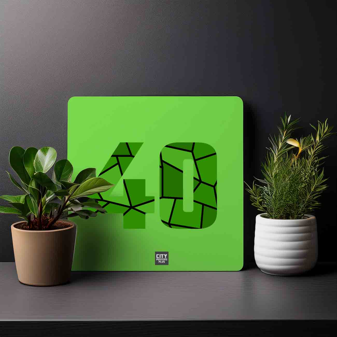40 Number Mousepad (Liril Green)