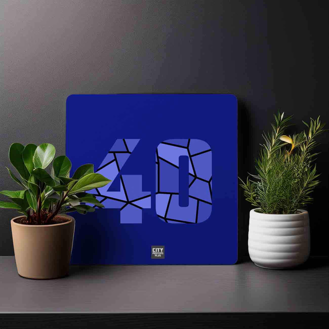 40 Number Mousepad (Royal Blue)