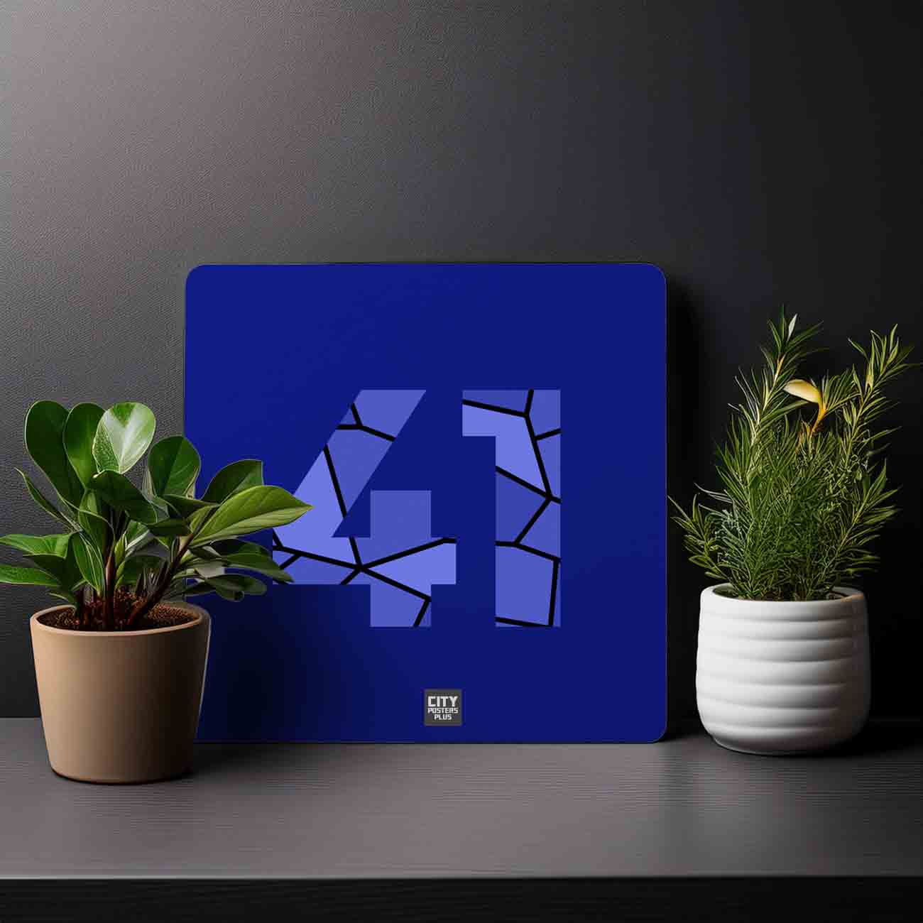 41 Number Mousepad (Royal Blue)