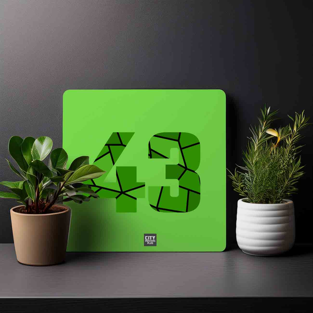 43 Number Mousepad (Liril Green)