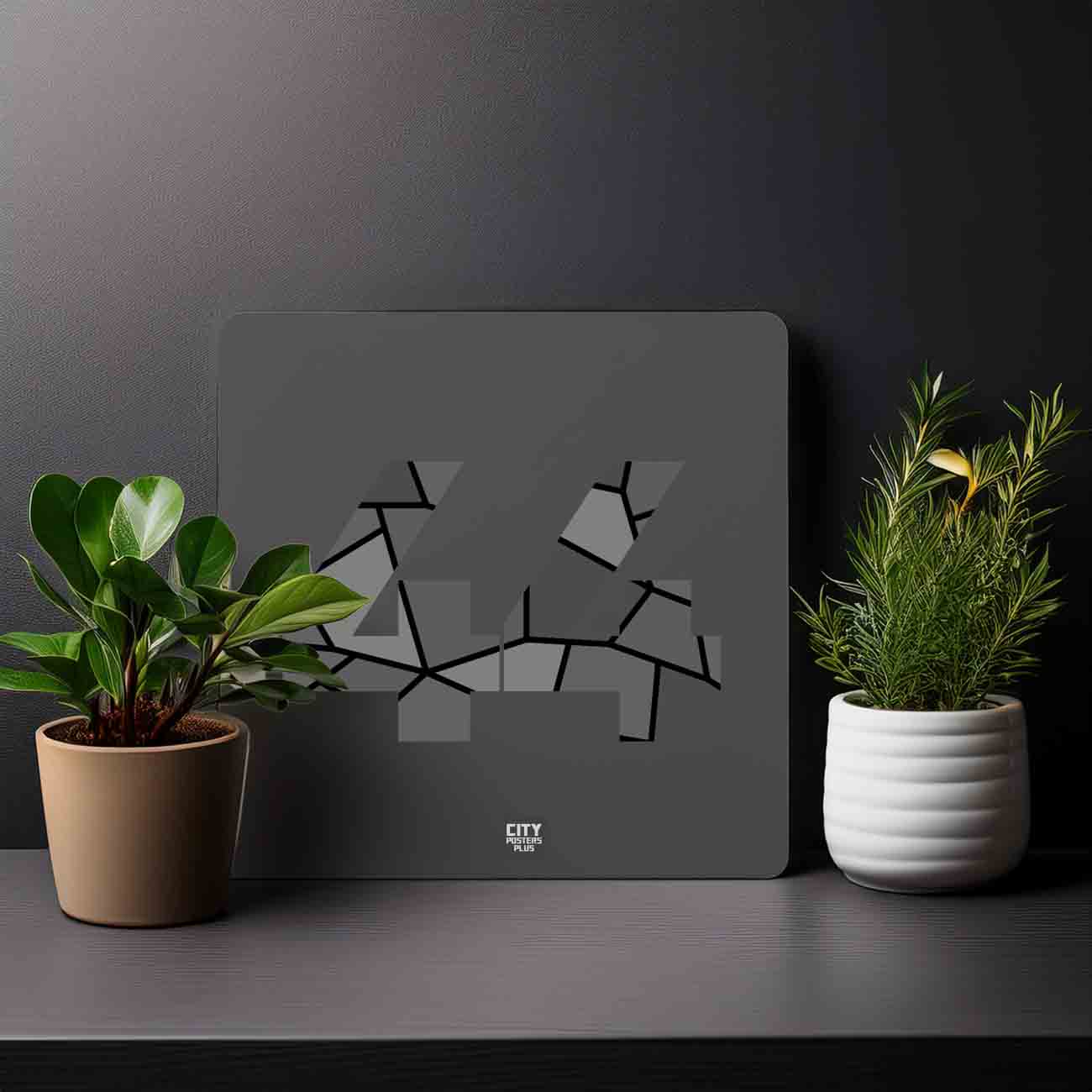 44 Number Mousepad (Charcoal Grey)