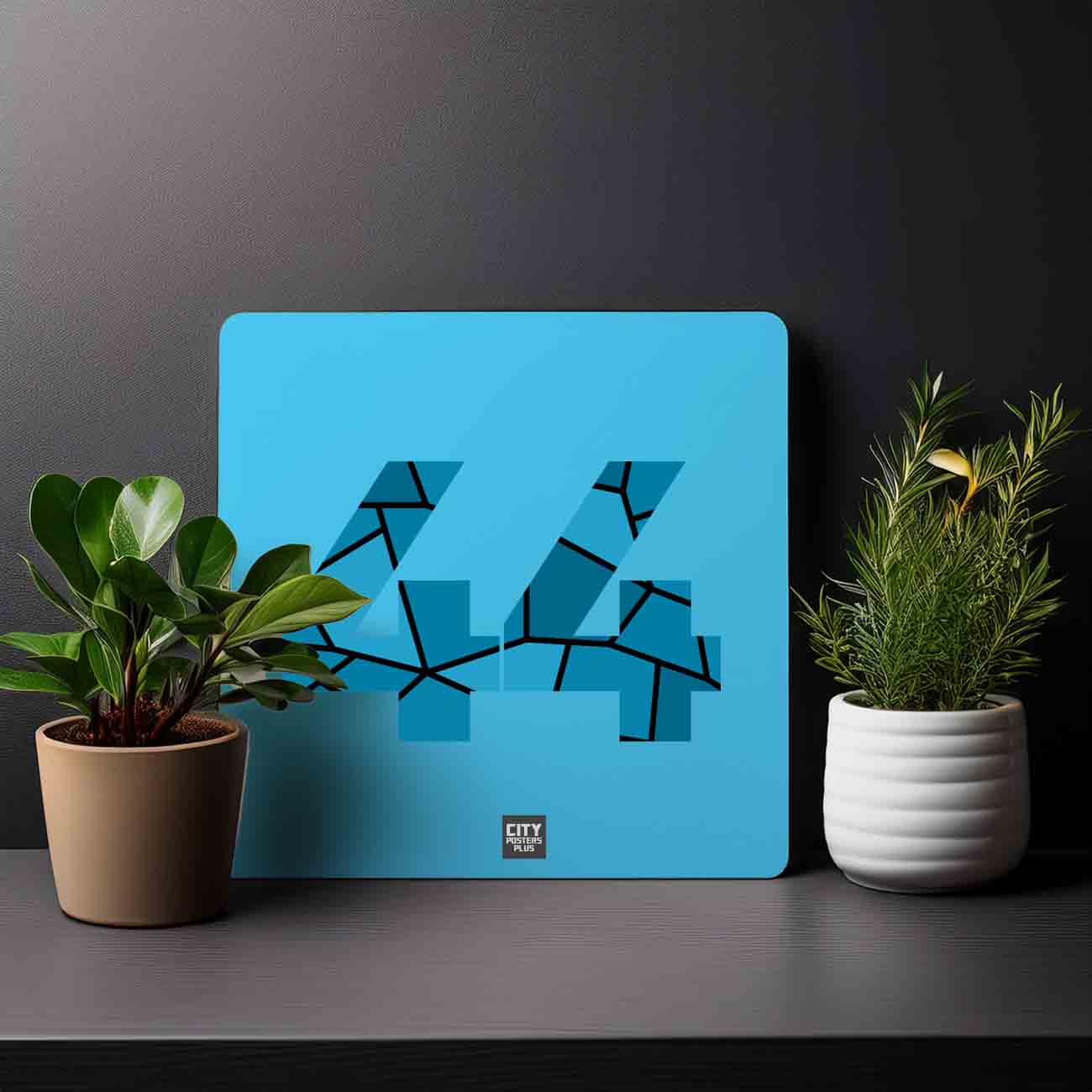 44 Number Mousepad (Sky Blue)