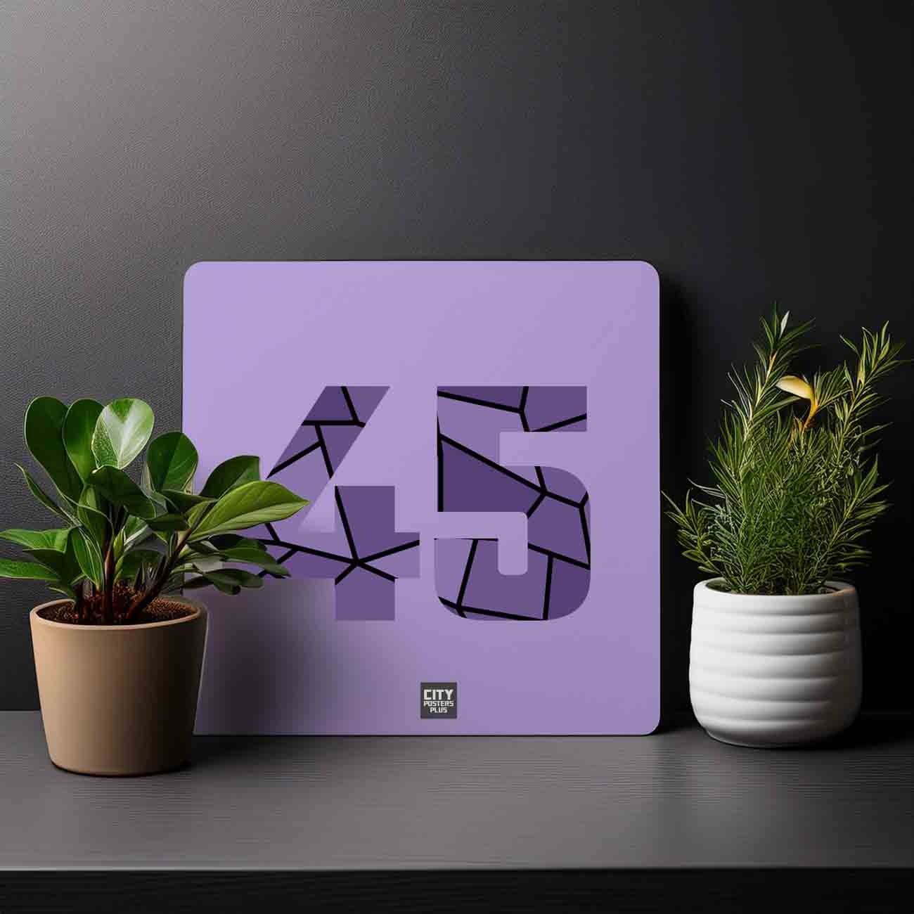 45 Number Mousepad (Iris Lavender)