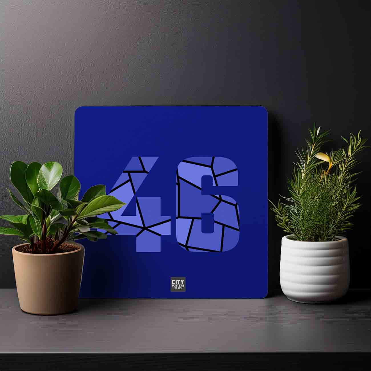 46 Number Mousepad (Royal Blue)