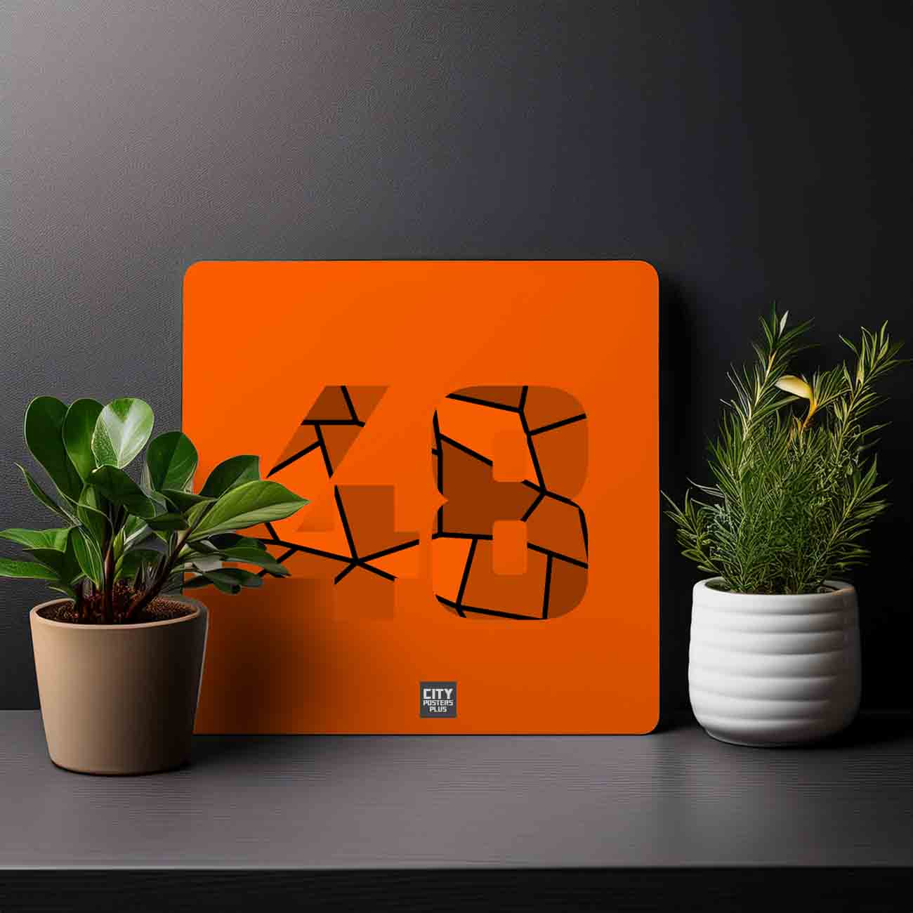 48 Number Mousepad (Orange)