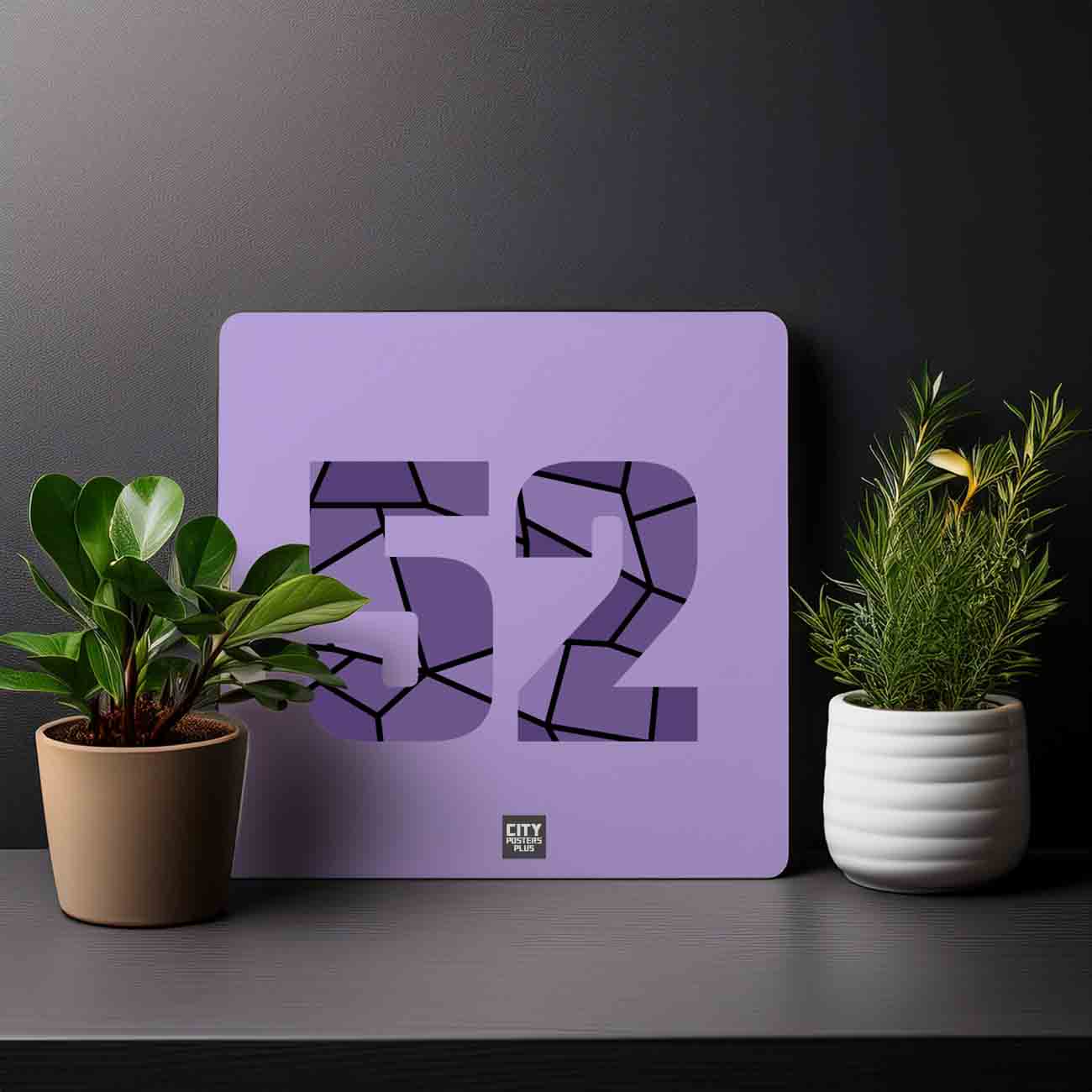 52 Number Mousepad (Iris Lavender)