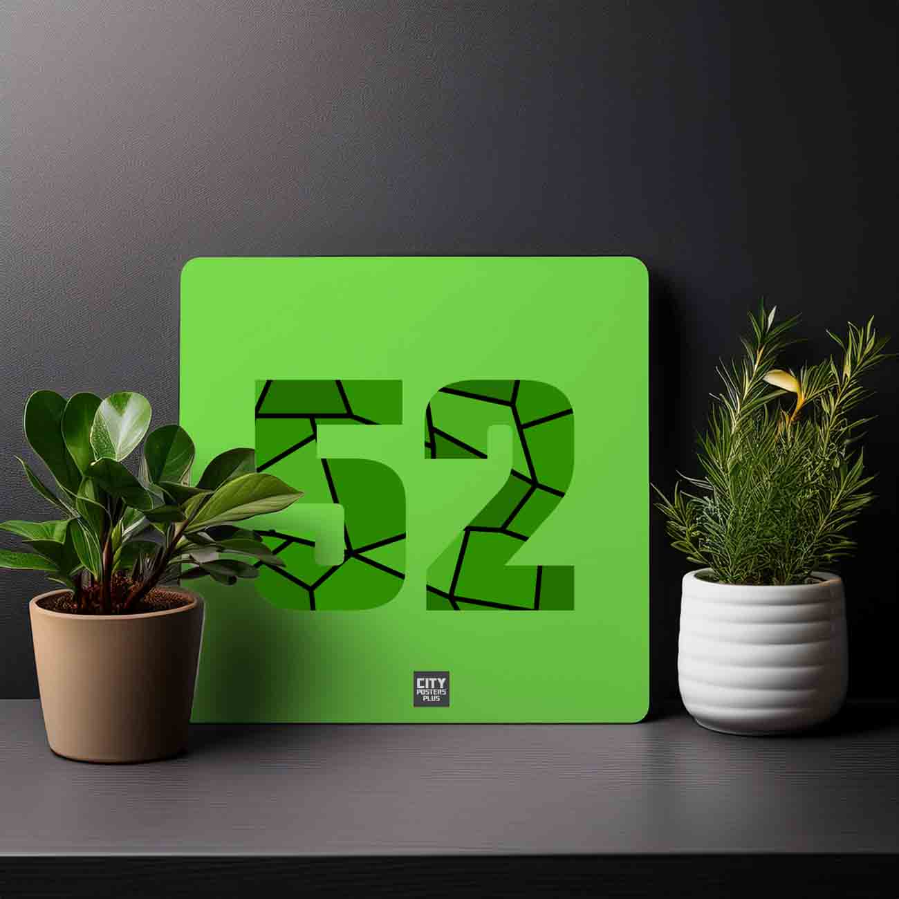 52 Number Mousepad (Liril Green)