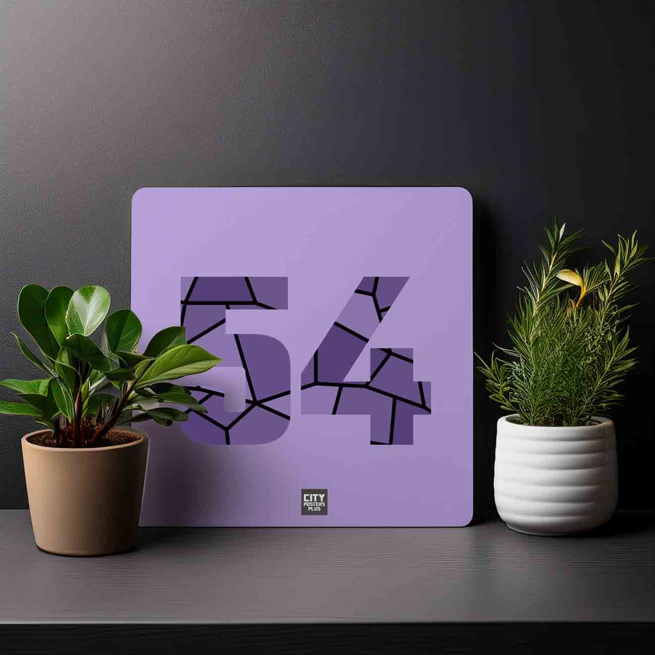 54 Number Mousepad (Iris Lavender)