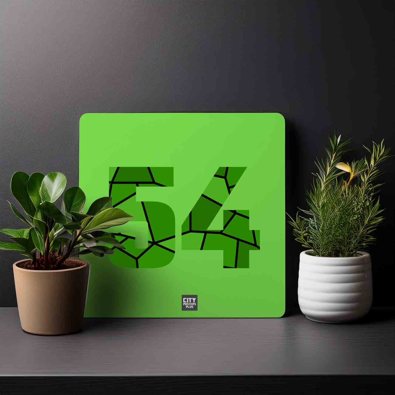 54 Number Mousepad (Liril Green)