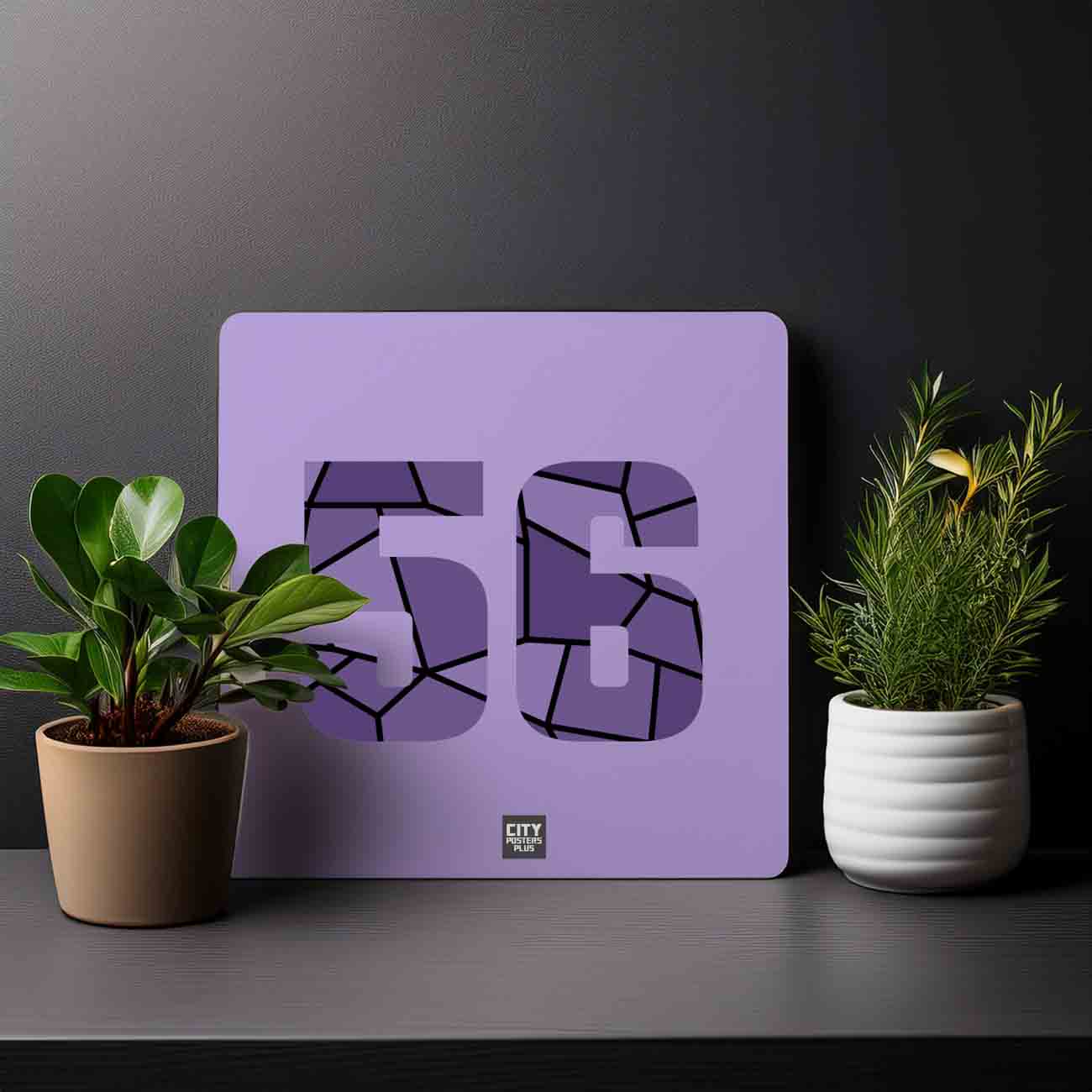 56 Number Mousepad (Iris Lavender)