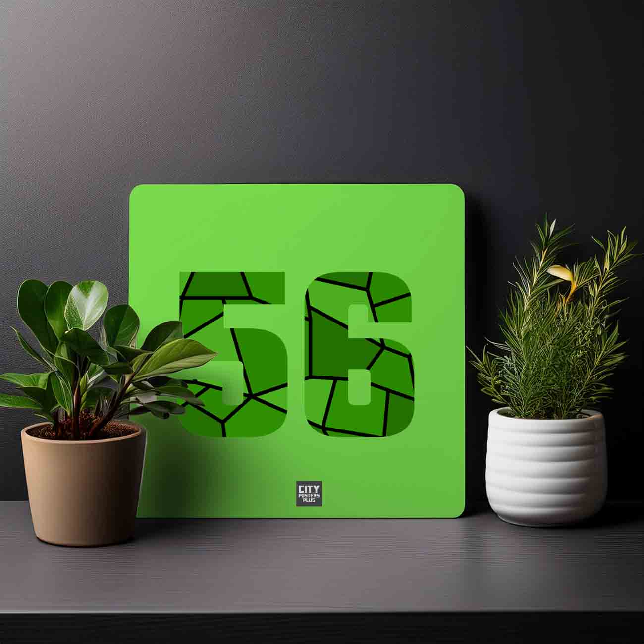 56 Number Mousepad (Liril Green)
