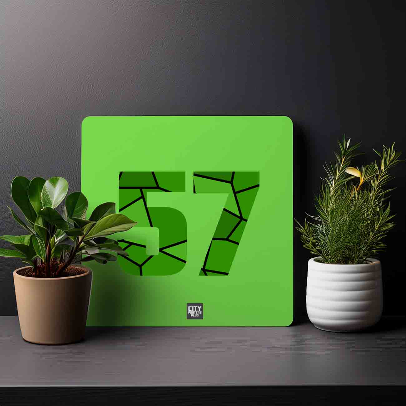 57 Number Mousepad (Liril Green)