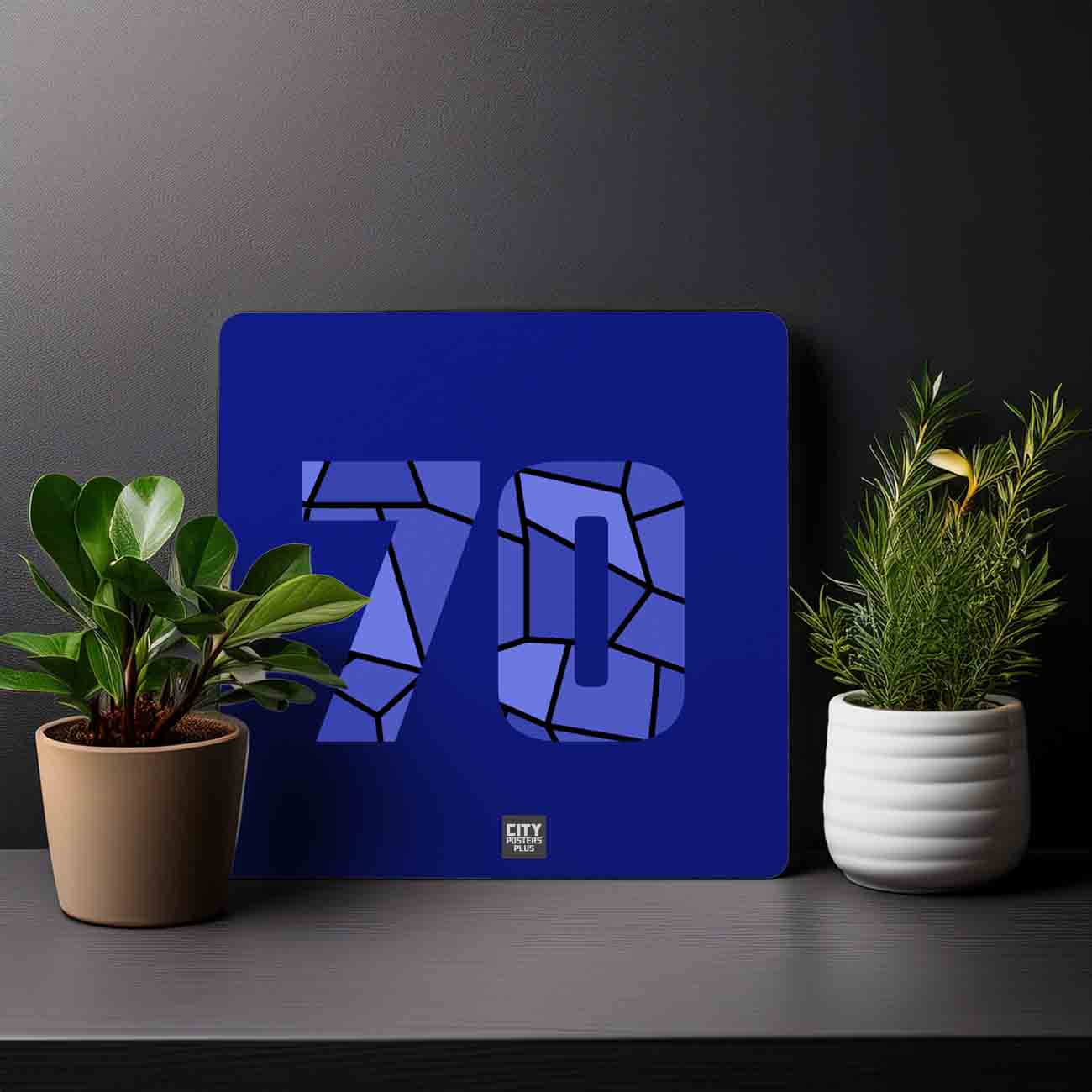 70 Number Mousepad (Royal Blue)