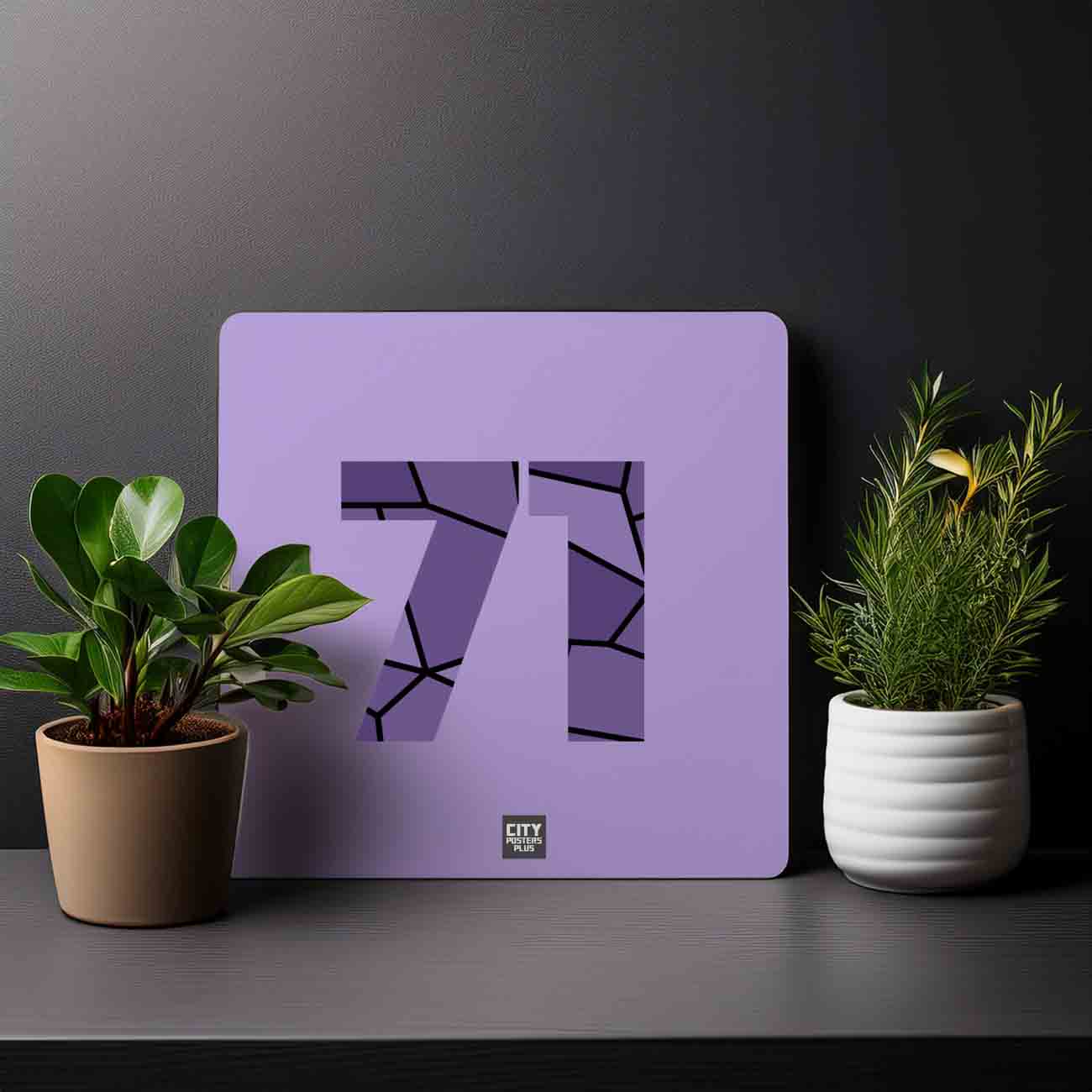 71 Number Mousepad (Iris Lavender)
