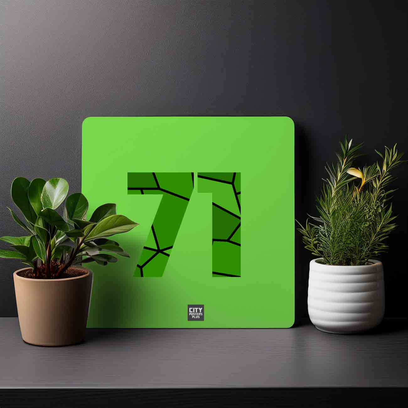 71 Number Mousepad (Liril Green)