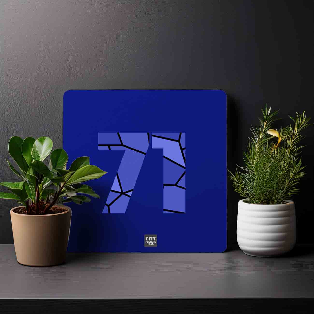 71 Number Mousepad (Royal Blue)