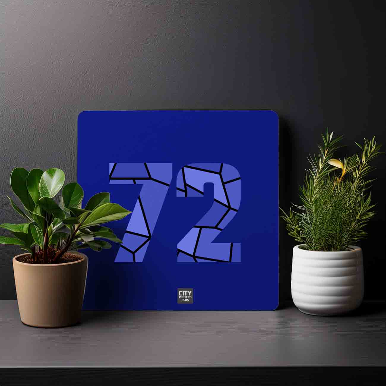 72 Number Mousepad (Royal Blue)