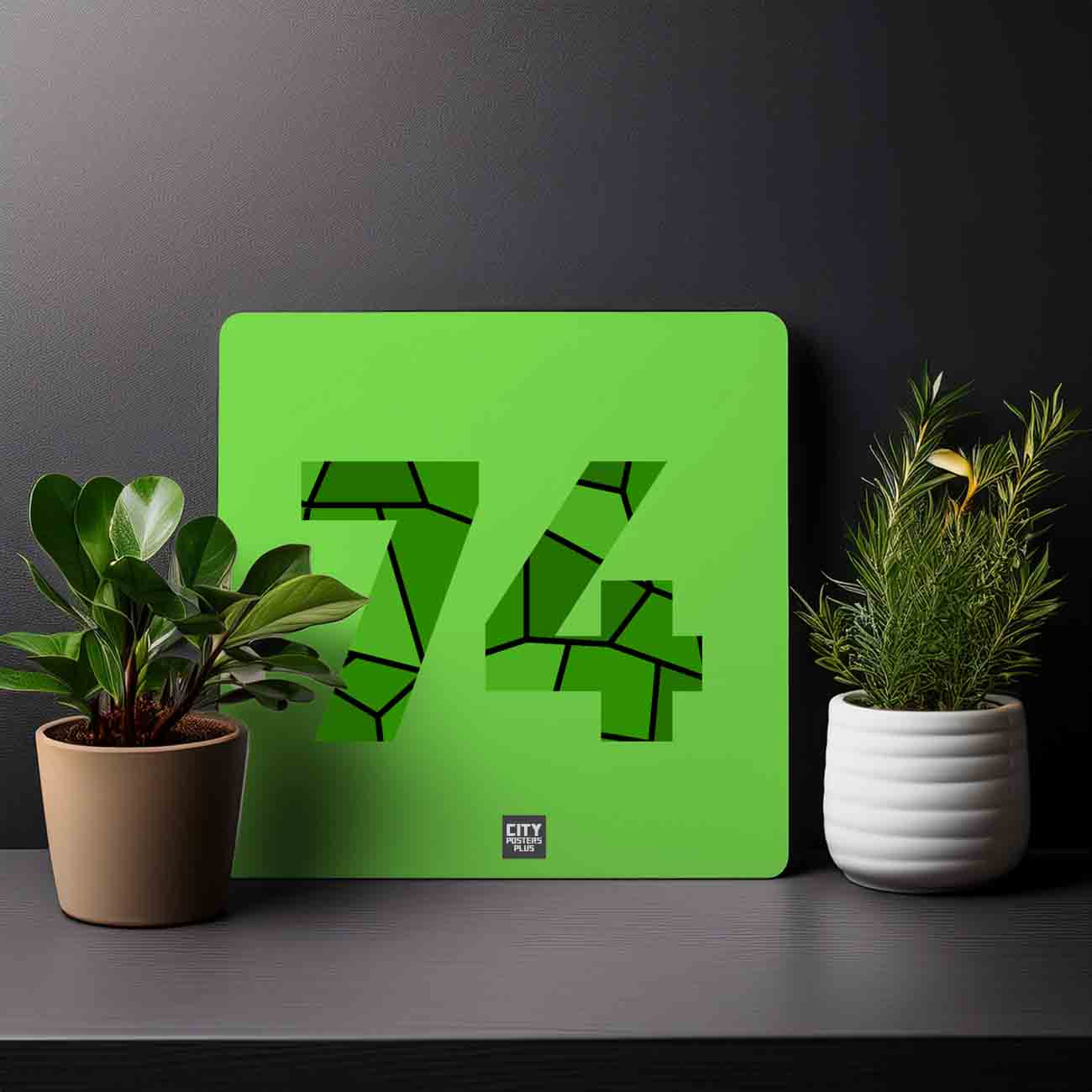 74 Number Mousepad (Liril Green)