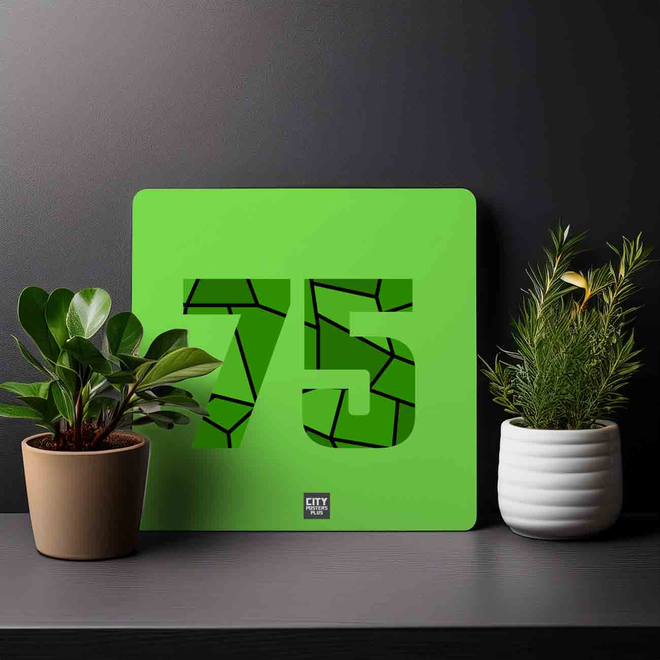 75 Number Mousepad (Liril Green)