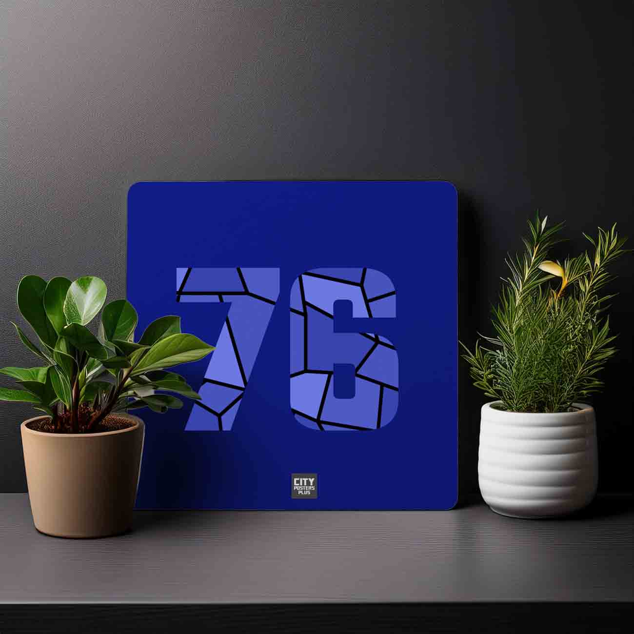 76 Number Mousepad (Royal Blue)