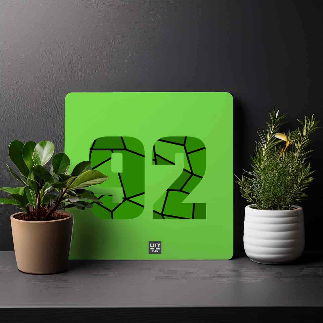92 Number Mousepad (Liril Green)