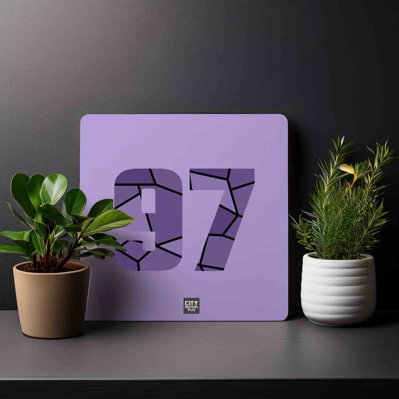 97 Number Mousepad (Iris Lavender)