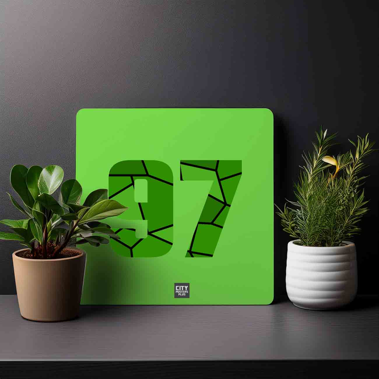 97 Number Mousepad (Liril Green)