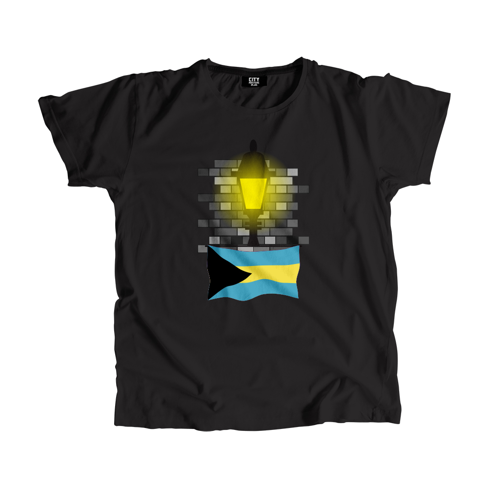Bahamas Street Lamp Bricks Men Unisex T-Shirt