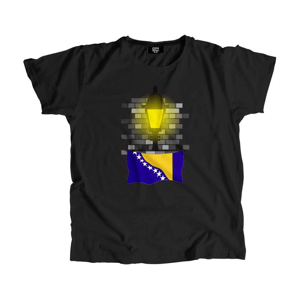 Bosnia and Herzegovina Street Lamp Bricks Men Unisex T-Shirt