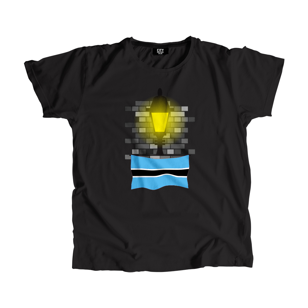Botswana Street Lamp Bricks Men Unisex T-Shirt