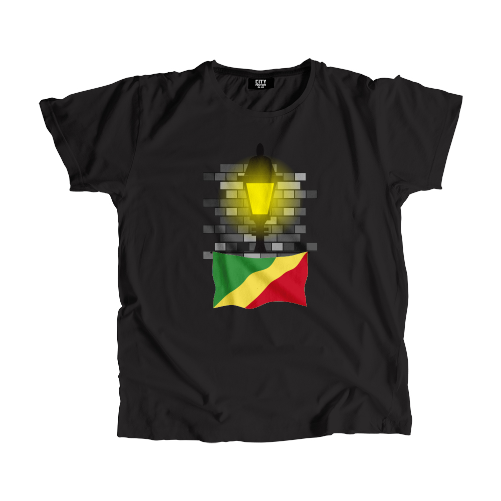 Congo Republic of the Street Lamp Bricks Men Unisex T-Shirt