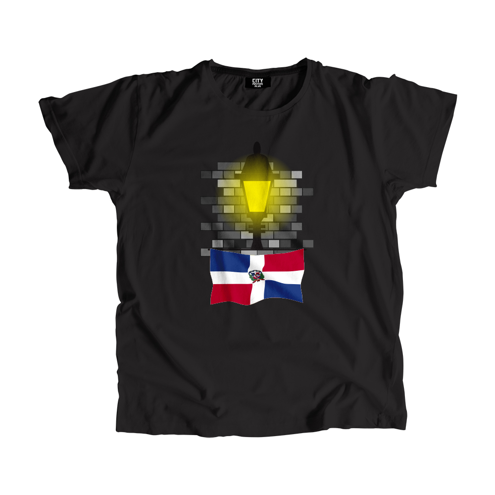 Dominican Republic Street Lamp Bricks Men Unisex T-Shirt