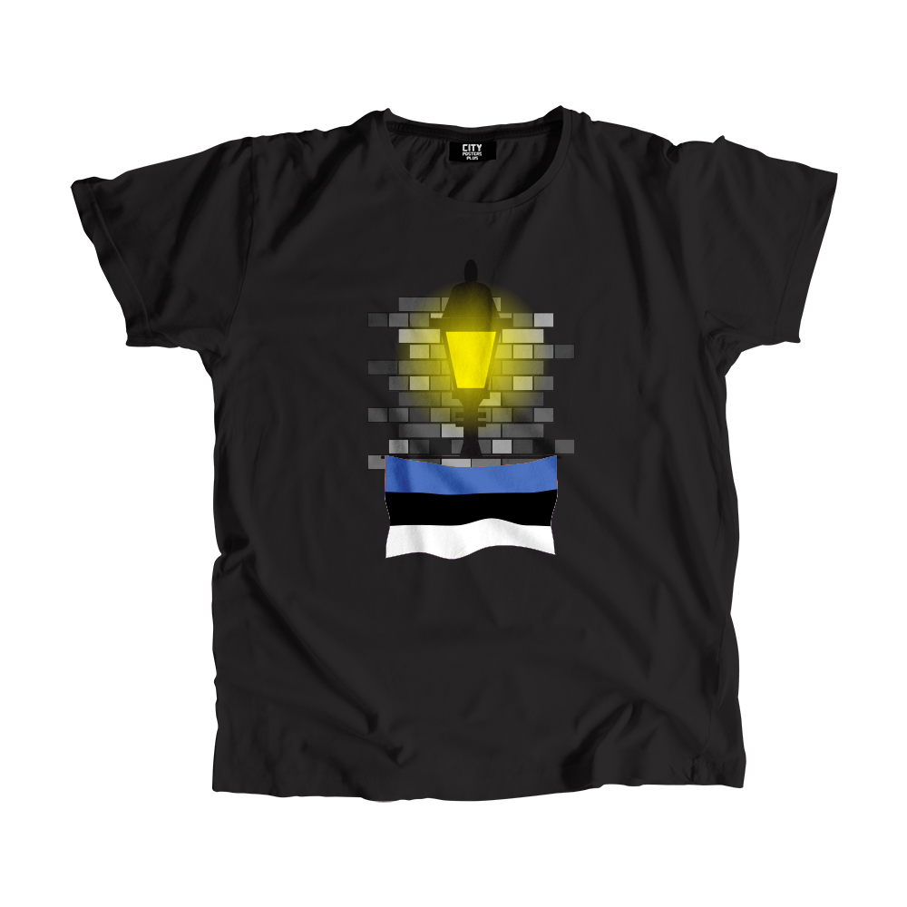 Estonia Street Lamp Bricks Men Unisex T-Shirt