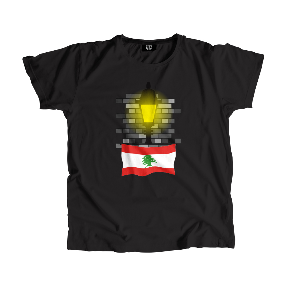 Lebanon Street Lamp Bricks Men Unisex T-Shirt
