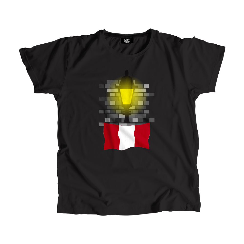 Peru Street Lamp Bricks Men Unisex T-Shirt
