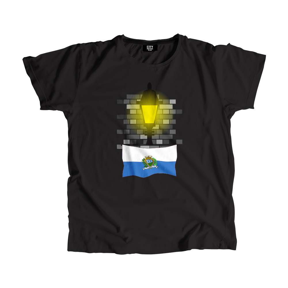 San Marino Street Lamp Bricks Men Unisex T-Shirt