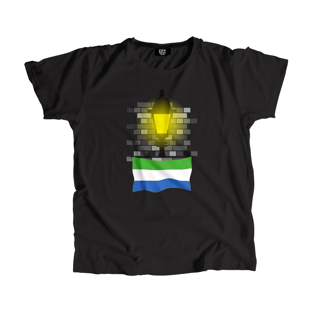 Sierra Leone Street Lamp Bricks Men Unisex T-Shirt