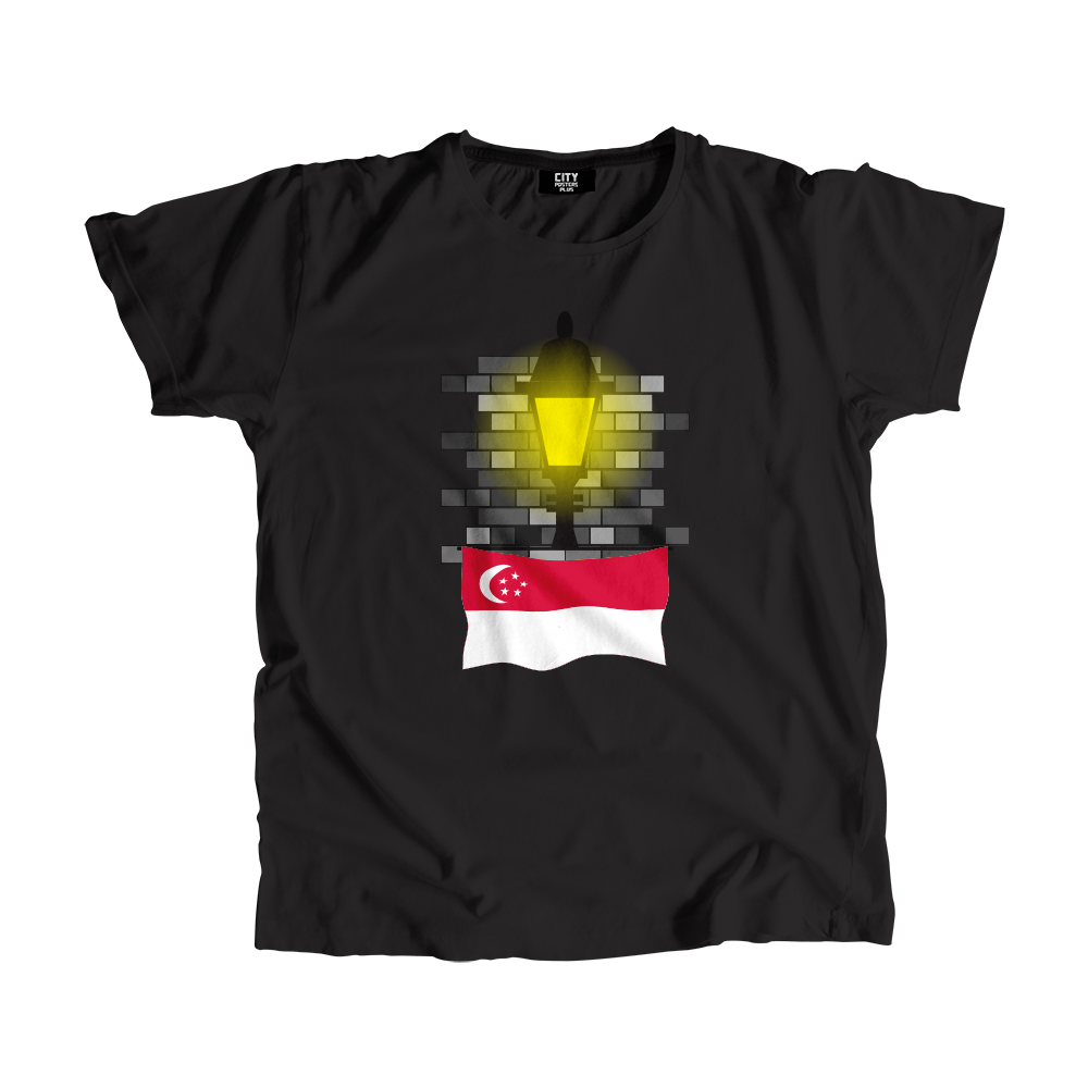 Singapore Street Lamp Bricks Men Unisex T-Shirt