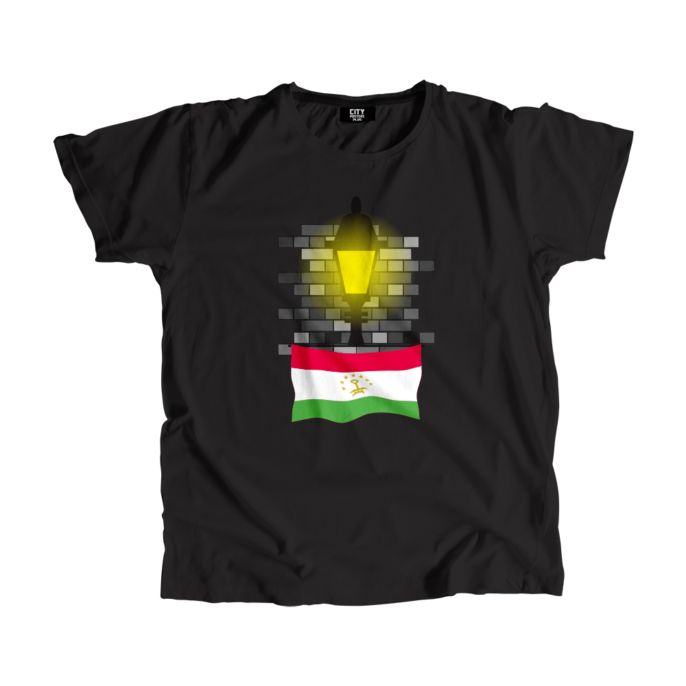 Tajikistan Street Lamp Bricks Men Unisex T-Shirt
