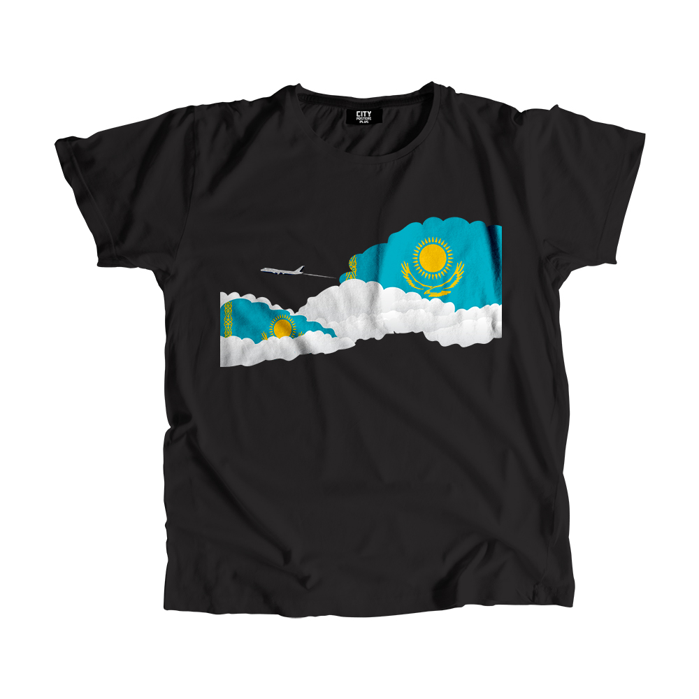 Kazakhstan Day Clouds Men Unisex T-Shirt