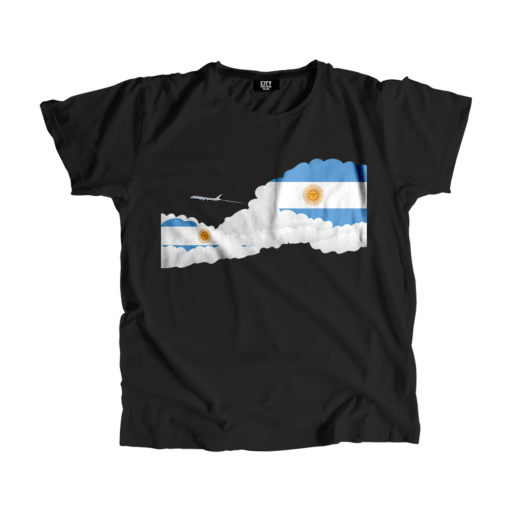 Argentina Day Clouds Men Unisex T-Shirt