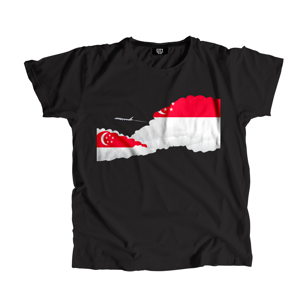 Singapore Day Clouds Men Unisex T-Shirt