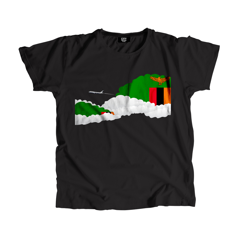 Zambia Day Clouds Men Unisex T-Shirt