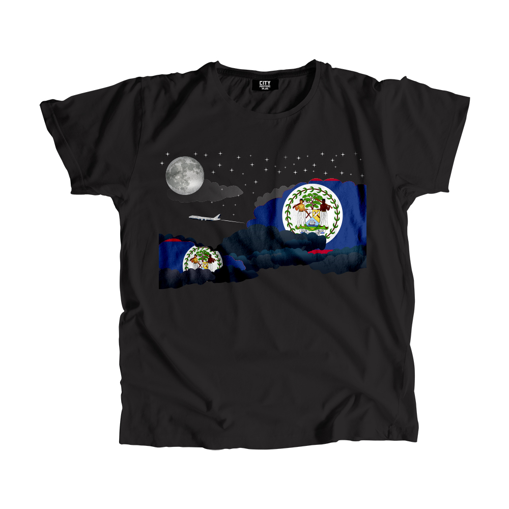 Belize Night Clouds Men Unisex T-Shirt