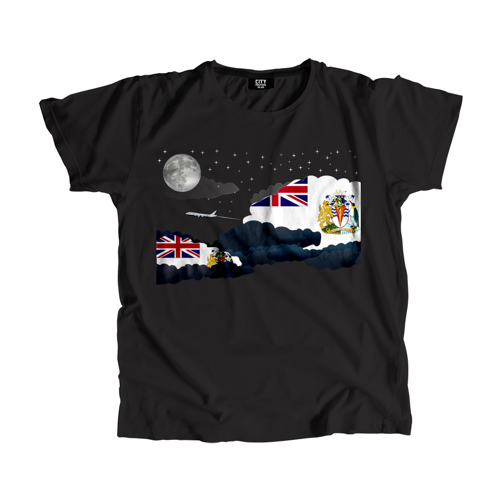 British Antarctic Territory Night Clouds Men Unisex T-Shirt
